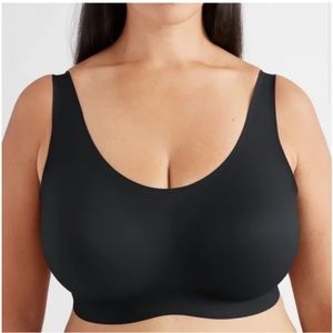 Knix Black Seamless Wireless Bra XXXL+ | Bonded Sides, Stretch Fit